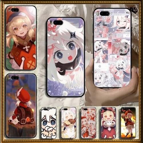Game Genshin Impact Klee Phone case For Xiaomi Mi Max Note 3 A2 A3 8 9 9T 10 Lite Pro Ultra black soft shell art funda trend