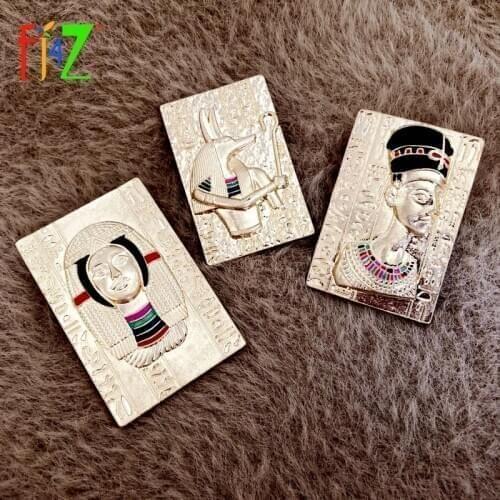 F.J4Z 2020 Hot Anciont Pharaoh Images of Egypt Brooches for Women Vintage Ethnic Costume Pins Statement Jewelry Gifts Dropship