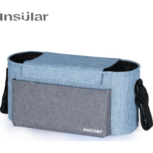 Insular Brand Portable 600D Nylon Baby Diaper Bag Messenger Mommy Bag Travel Thermal Stroller Hanging Bag Organizer Nappy Bag