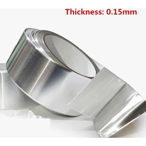Aluminum Foil Tape 20m* 0.15mm Aluminum Adhesive Tape High Temperature Tape Sealed waterproof shield signal