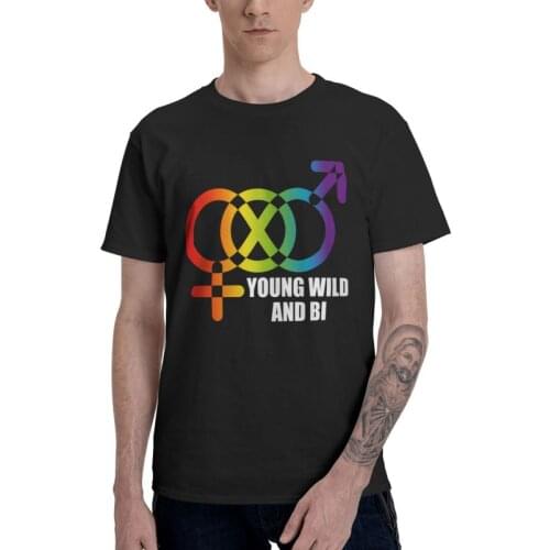 Lgbt Pride Gay Rainbow T Shirt Mens 100% Cotton Printed T-shirt Fashion Tshirt Short Sleeve Valentines Tees Tops