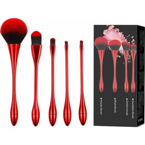 5pcs Makeup Brushes Set Eye Shadow Blending Eyeliner Eyelash Eyebrow Brushes Soft Comfortable Makeup Tools
