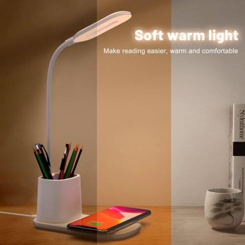 Table Lamp Led Desk Lamp Plug-in Powered With Eye Protection Learning For Children Bedroom Bedside Lamp Pen Holder Desk Lamp