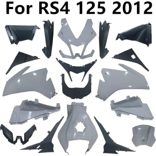 Motorcycle For RS4 125 2012 Unpainted Plastic parts Fairing Pack left and right Bodywork Components Injection Plastics Cowling