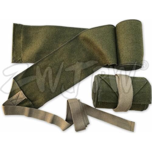 PAIR OF WWII WW2 UK BRITISH ARMY MILITARY P37 WOOLEN SOLDIER LEGGINGS PUTTEE GAITERS Military War Reenactments 5605101