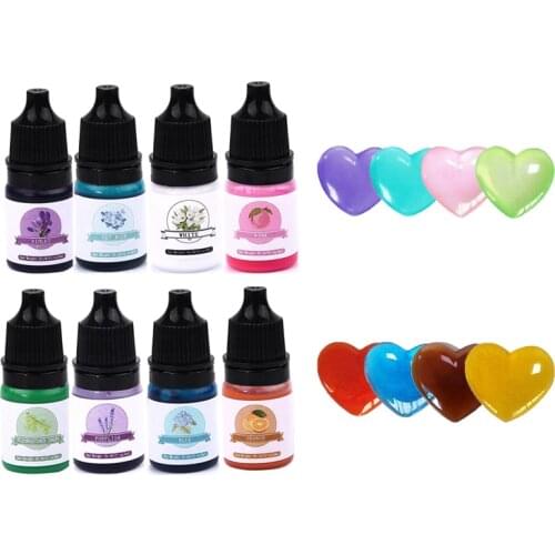 5ml Epoxy Resin Pigment Diffusion Alcohol Ink Liquid Dye DIY UV Epoxy Resin Crafts Jewelry Making Candle Colorant 24 Colors