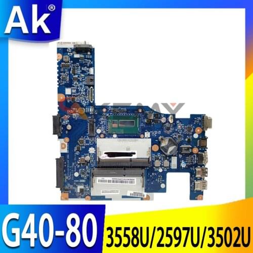 Applicable to G40-80 notebook motherboard 3558U/2597U/3502U number NM-A362 FRU 5B20K07039 5B20K07048 5B20K84627
