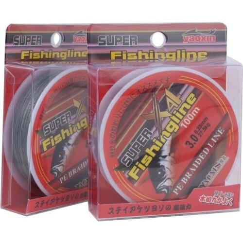 Fishing Line 4 Strands 0.10~0.40MM 6-60LB Strong PE Braided Fishing Line For Sea Fishing 100m Daiwa Line Multifilament