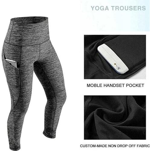 INFILAR 3/4 Yoga Pants Casual Women Calf-length Pants Sport Capri Pant Women Fitness Yoga leggings High Waist Gym Black Leggins