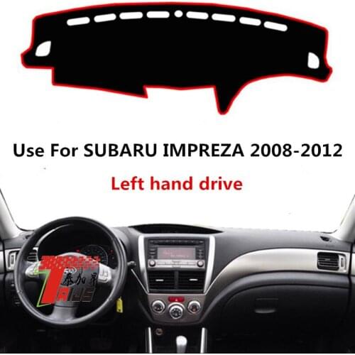 TAIJS Factory Sport Simple Polyester Fibre Car Dashboard Cover For SUBARU IMPREZA 2008 2009 2010 2011 2012 Left Hand Drive