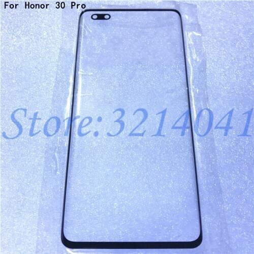 6.57" For Huawei Honor 30 Pro Nova 7 Pro LCD Front Outer Glass Lens Touch Screen Glass Sensor Pane