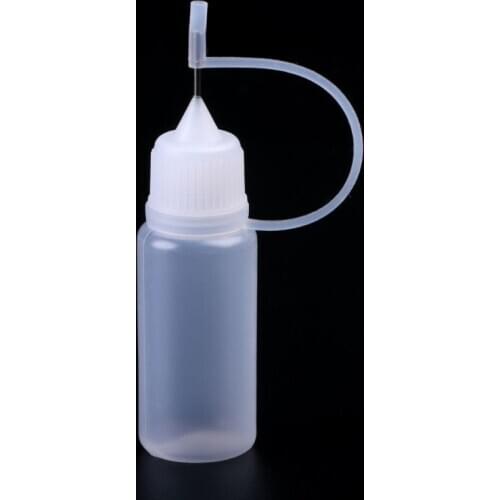 1PC 10-50ml Empty Plastic Needle Tip Childproof Cap Dropper Liquid Juice Bottles 831E