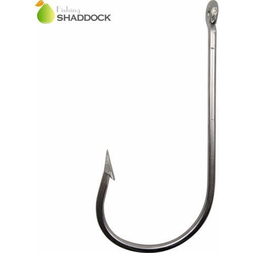 1pc 7731 Stainless Steel Fishing Hooks Super Large Sharp Strong Thick Big Game Fish Tuna Bait Fishing Hook Size 20/0