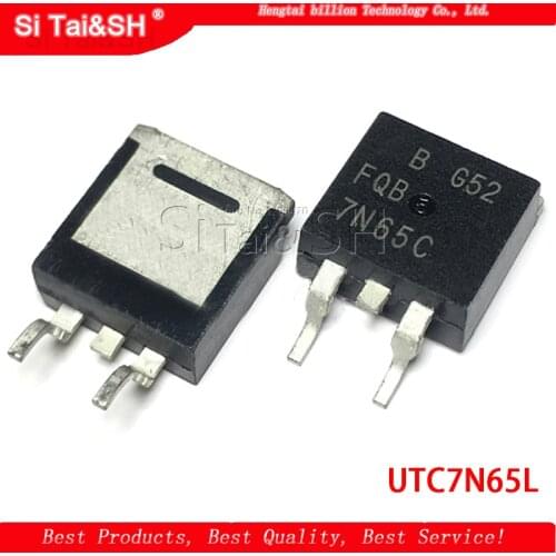 10PCS UTC7N65L 7N65L LCD power supply MOS tube TO263