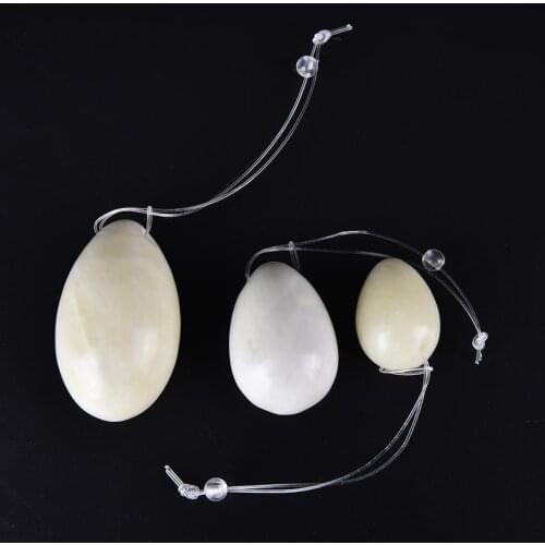 3pcs/Set Jade Eggs Women Pelvic Floor Muscle Kegel Exercise Vaginal Tightening Exercise Yoni Egg Ben Wa Ball