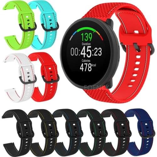 For Polar Unite / ignite 2 Smart Watch Band 20mm Sport Strap Soft Silicone Bracelet For Umidigi UFit / Uwatch 3 / GT Wristband