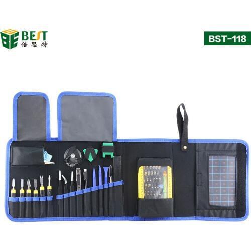 BST-118 Precision Screwdriver Set 67 in 1 Magnetic Driver Kit with Portable Bag for iPhone 8 8 Plus Cellphone Game Console