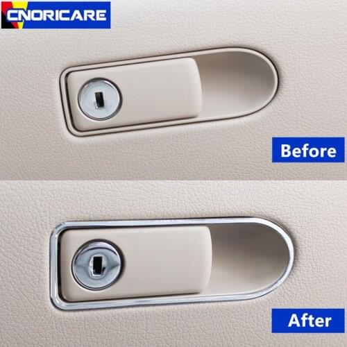 Car Styling Copilot Glove Box Switch Frame Decoration Sticker Trim For Mercedes Benz C Class W204 2008-14 Interior Accessories