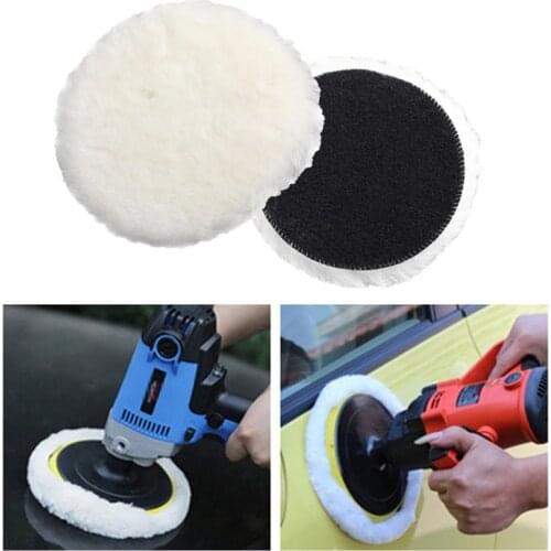 3/4/5/6/7 Inches Soft Car Polishing Disc Imitated Wool Car Body Waxing Polisher Pad Auto Maintenance Care Tools
