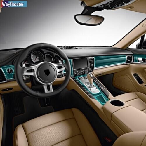 Car Interior Central Console Gear Dashboard Panel Transparent TPU Protective Film For Porsche Panamera 970 2010-2016 Accessories
