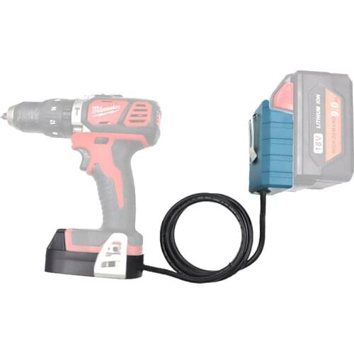 BAP18A Li-ion Battery Adapter Converter Extended Line Weight Reducer For Milwaukee 18V Li-ion Battery M18 Lithium Electric Tool