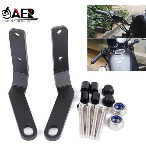 Motorcycle Handlebar Rear View Side Mirror Spotlight Bracket for Honda Rebel 500 300 CMX300 CMX500 2019 2020 2021