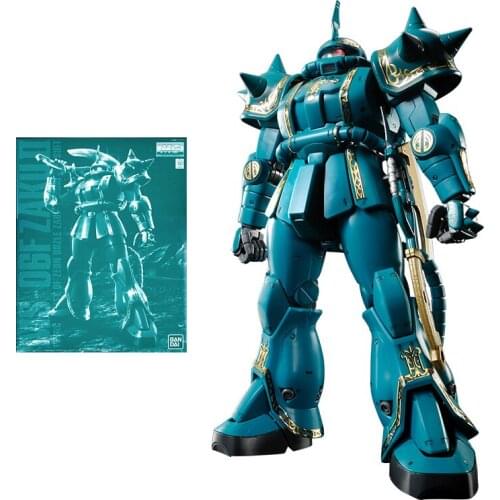 Bandai Gundam Model Kit Anime Figure PB Limited MG 1/100 MS-06F Zaku 2 Genuine Gunpla Model Action Toy Figure Toys for Children