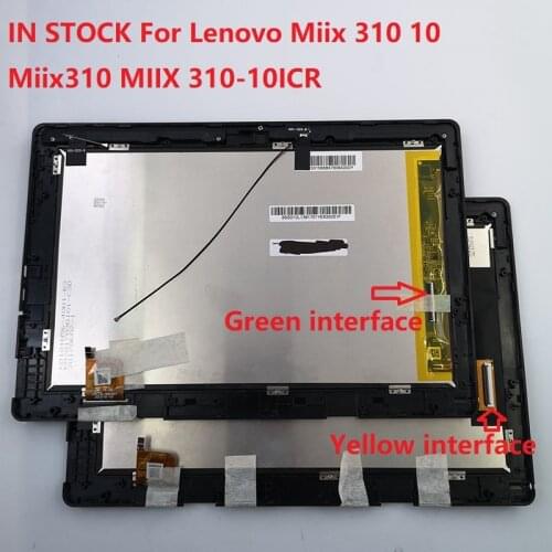 New Original LCD Display Touch Screen Digitizer Assembly with Frame For Lenovo Miix 310 10 Miix310 MIIX 310-10ICR 100% test