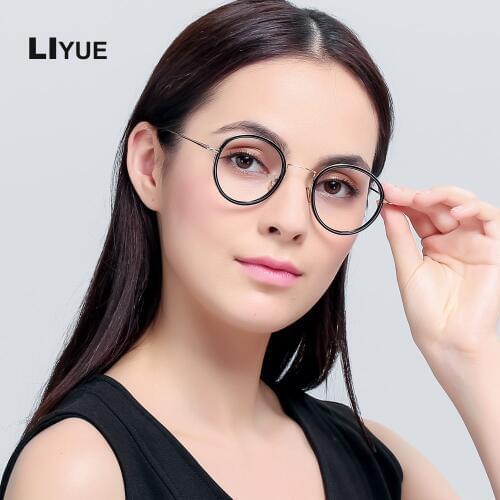 Small round nerd glasses unisex round TR90 glasses frame optical women Vintage spectacles computer glasses prescription eyewear