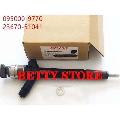 Original diesel fuel injector 23670-59015, 23670-59016, 095000-9770,095000-9771 9709500-977 for 1VD-FTV engine