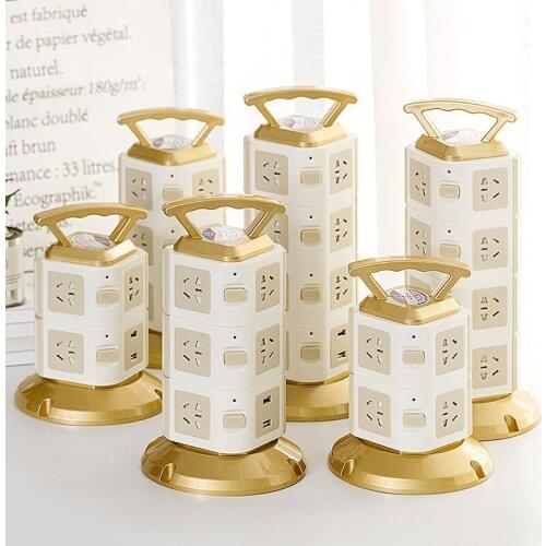 Multi Hole Plug-in Board Vertical Tower Socket Panel Wiring Board Multifunctional USB Plug-in Board Multipurpose Shrink Wire