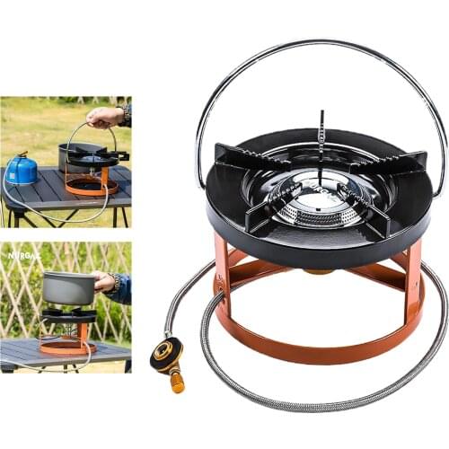 Split Type Camping Stove Cookout Burner Gas BBQ Hiking Cooker Equipment