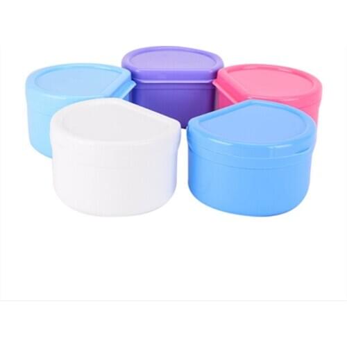 Denture Bath Box Cleaning Teeth Case Dental False Teeth Storage Box With Hanging Net Container Boxes Container