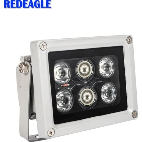REDEAGLE CCTV IR Fill Light 6pcs Array + Laser Illuminators infrared Night Vision Waterproof Metal Housing for Security Camera