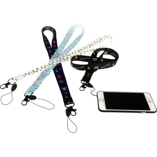 Lanyard For Phones ID Name Tag Badge Holders Cute Cartoon Lanyard For Keys MP3 USB Flash Drives Keys Keychains