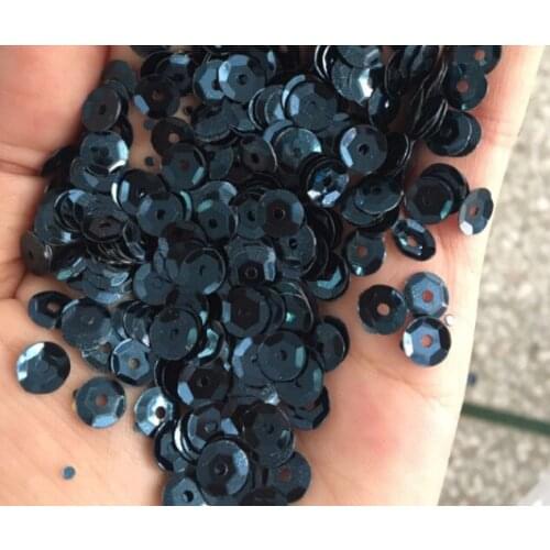 Sewing supplies DIY sequins 12mm round convex/flat black-blue sequins garment accessories manual sequins