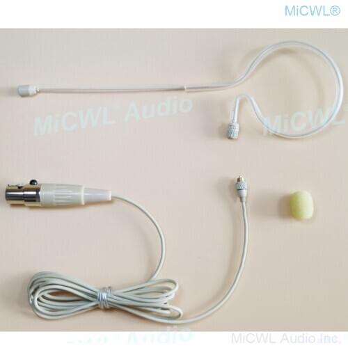 Replaceable Earset Headset Microphone for Shure ULXD SLX PGXD GLX QLXD Detachable Cable TA4F Mini Plug