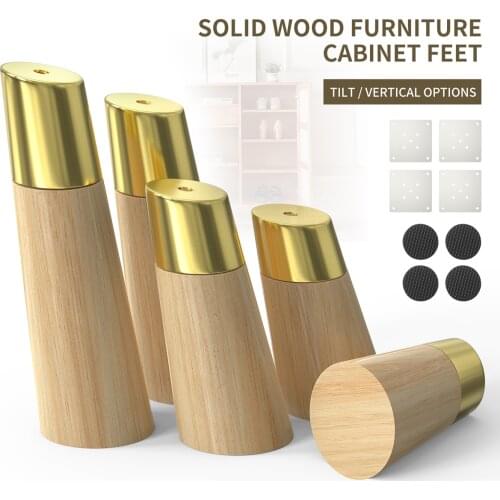 Solid Wood Furniture Legs Dresser Legs Sofa Replacement Legs, Furniture Legs Tapered Sofa Legs, for Couch, Bed, Armchair