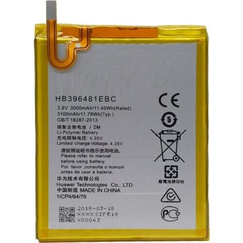 Replacement Phone Battery HB396481EBC For Huawei ASCEND G7 PLUS HONOR 5X G8 G8X RIO L03 -UL00/TL00/AL00 3000mAh