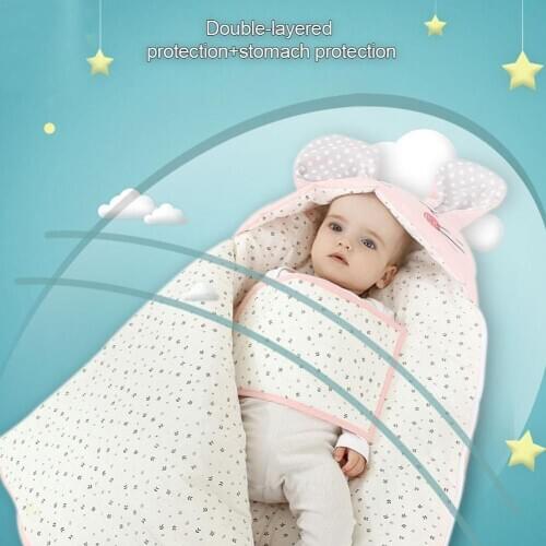 Newborn Baby Winter Warm Sleeping Bags Infant Button Knit Swaddle Wrap Swaddling Stroller Wrap Toddler Blanket Sleeping Bags