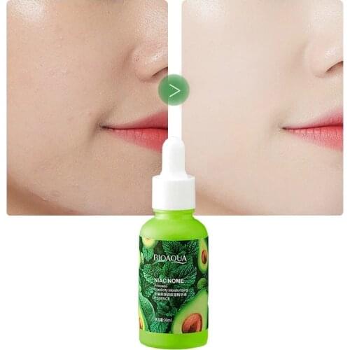 1pcs 30ml Avocado Elastic Moisturizing Face Serum Moisturizing Brightening Pore Reduction Refreshing Face Care Essence Cosmetics