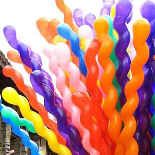 100Pcs Multicolor Screw Thread Latex Balloon Kid Toys Float Air Balls Inflatable Wedding Birthday Party Balloon Decoration 5ZB