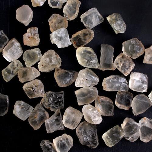 30g Natural Madagascar Transparent Yellow Orthoclase Chips Gravels Rough Stone Minerals Specimen Collection