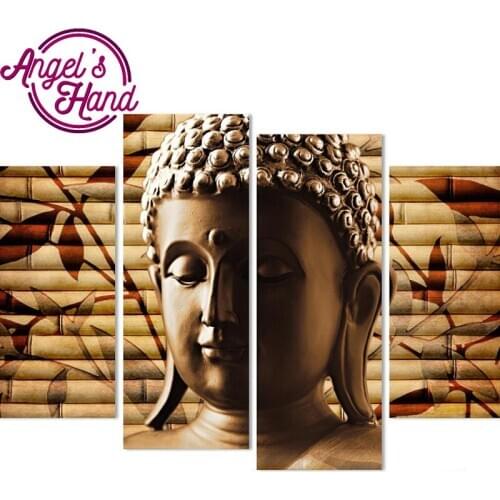 4pcs/set 5D diamond embroidery"Religion Buddha"wall canvas painting,Diy 5d diamond Painting,diamond cross stitch wall stickers