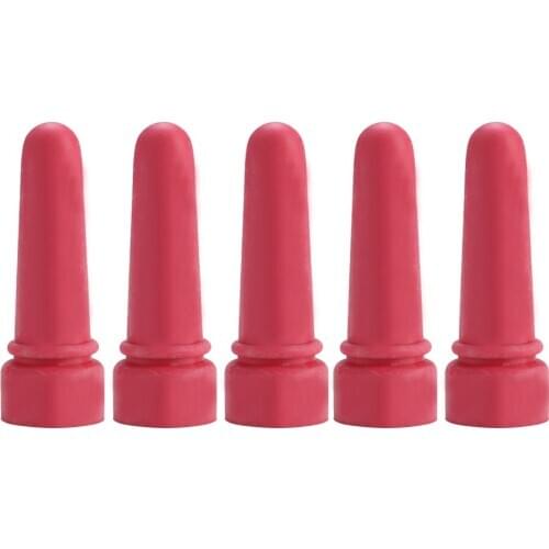 5pcs Animal Feeding Supplies Little Cow Calf Milk Nipple 6.9cm Length Rubber Milk Drink Nipples Is Easy To Install Disassemble