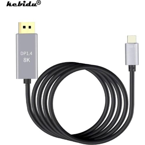 8K USB3.1 Type C to DP 1.4 conversion cable PVC Aluminum alloy cable for MacPro Display XDR Conversion line 1.8M Display cable