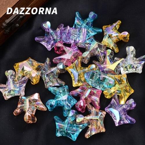Mixed Color 5-15Pcs/Pack Princess Crown Shape Acrylic Loose Spacer Beads For Handmade Making Jewelry Bracelet DIY Accessories