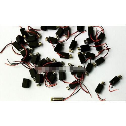 Free shipping 80pcs Mini pager Vibrating Vibrator Micro mobile Motor 4mm x 8mm Vibration Pager Motor diameter 4mm