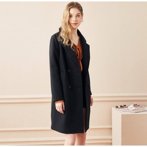 BIBOYAMALL Womens Black Coats