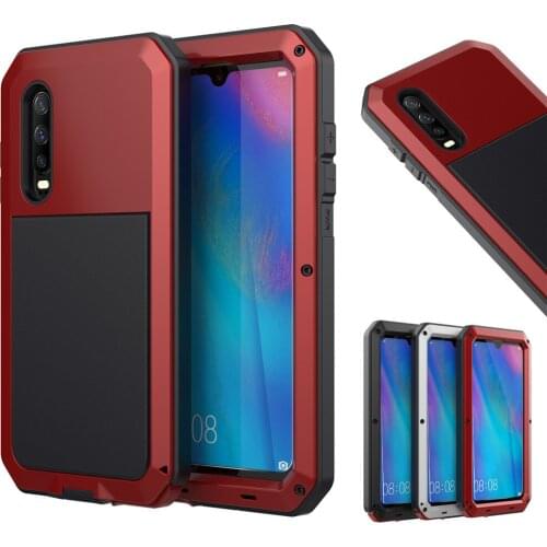 Full Protective Luxury Doom Armor Heavy Duty For Huawei Mate30 Mate30Pro Mate20 P30 P30pro P30 Pro Metal Case Shockproof Cover
